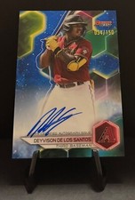 2023 Bowman's Best Deyvison De Los Santos Best of 2023 Auto Blue Refractor #/150