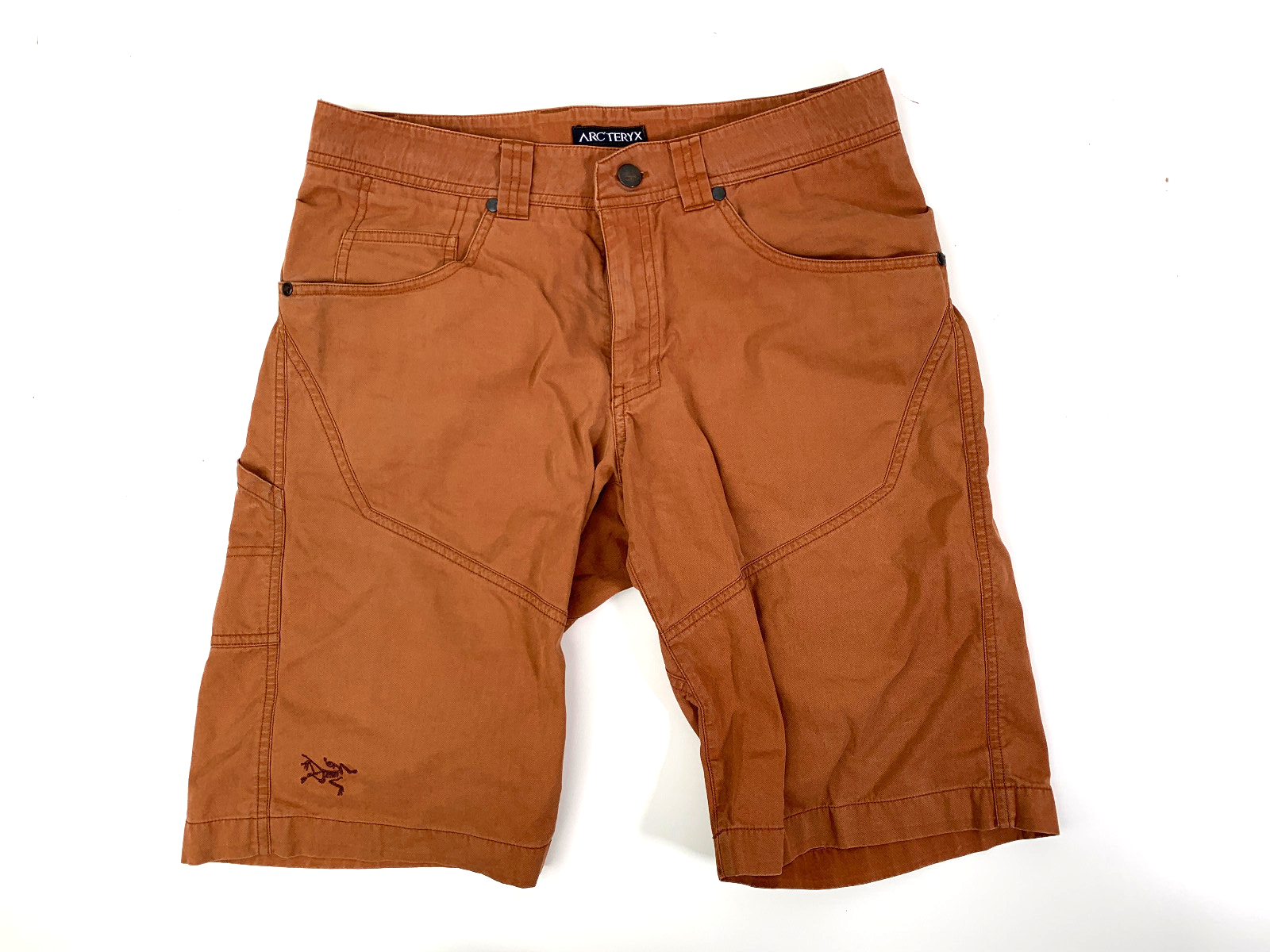 ARC'TERYX Arcteryx Shorts Uomo 30 11" Marrone Utility Escursionismo Misto Cotone Gorpcore Bello