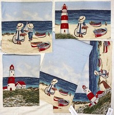 Gobelin Maritim Strandidylle Leuchtturm Tischdecke Tischläufer Platzset Kissen