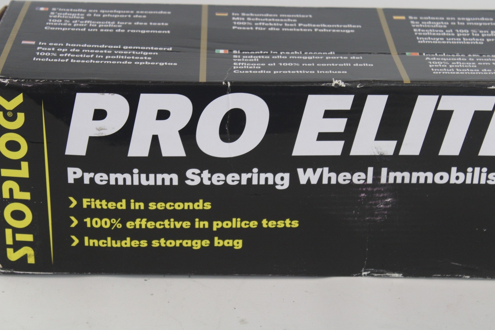 STOPLOCK Pro Elite Car Steering Wheel Lock HG 15000 AntiTheft Bar NEW