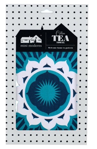 No. 918 Tatum Küchenhandtuch Set – 3-teilig, Retro-geometrisches Design, Aus Baumwollmischgewebe – Mehrfarbig