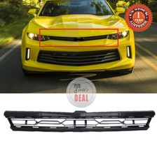 Fits For 2016-2021 Chevy Camaro Mesh Black Trim Grill Front Bumper Upper Grille