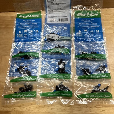 10 Pack  RAIN BIRD MSH2 Half Circle Micro Spray,Black, 20 Total Pieces