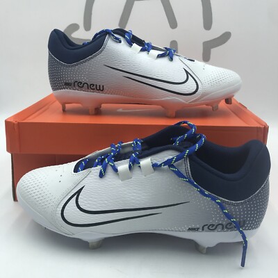 Nike Hyperdiamond 4 PRO Metal Softball Cleats  White Navy  Women s Size 11