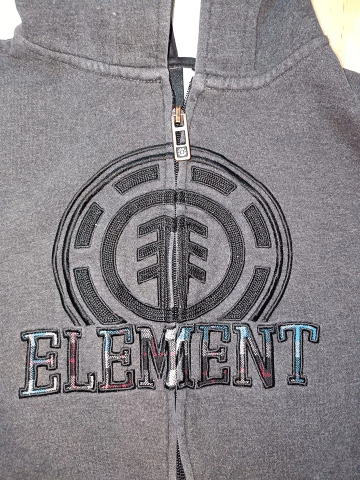 Element Suéter Sudadera con Capucha Niños Talla Mediana Juvenil Manga Larga Gris Carbón Talla M me Foto 4 de 4