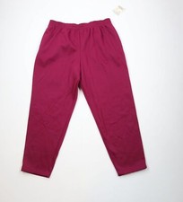 Deadstock Vintage 90s Streetwear Womens XL Blank Tapered Leg Sweatpants Purple