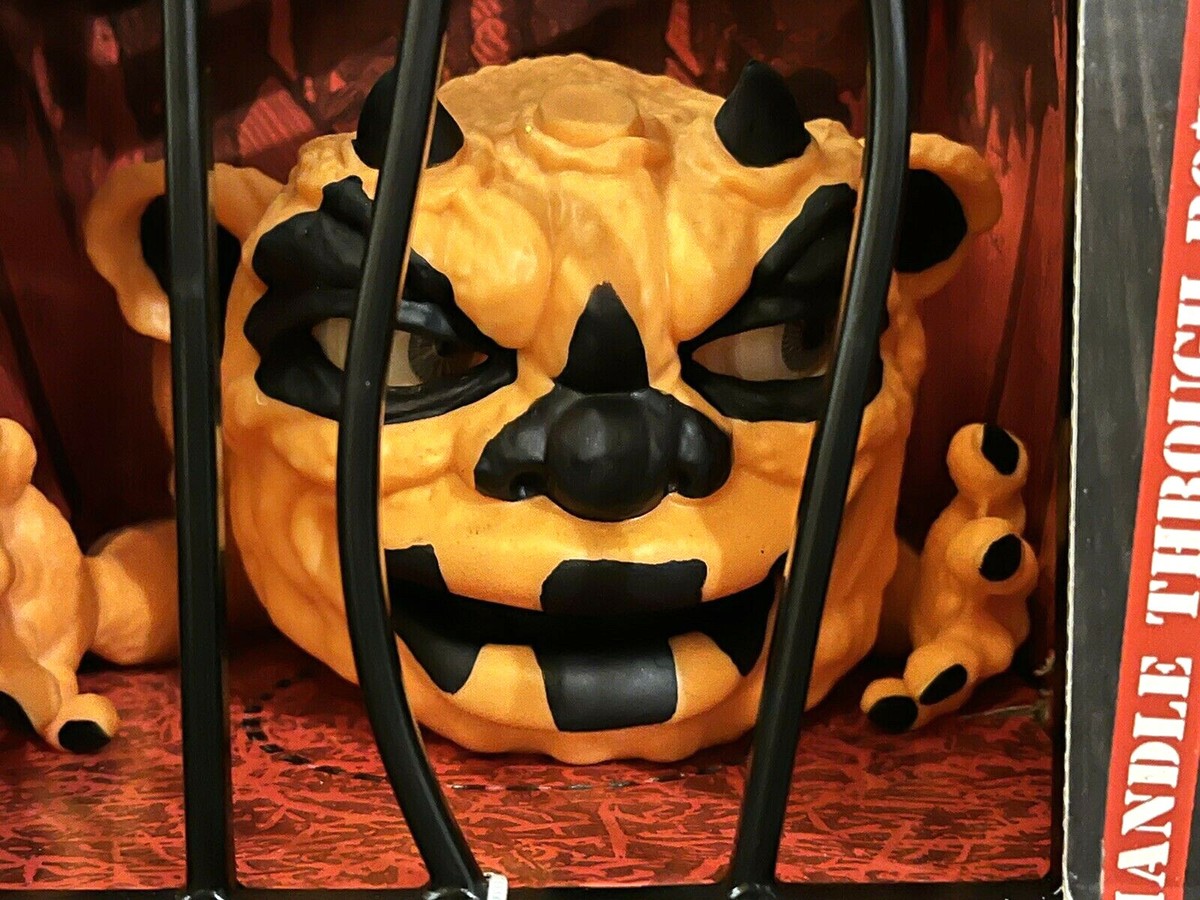 Boglins Dark Lord Blobkin Hand Puppet in 80s Retro Style Cage