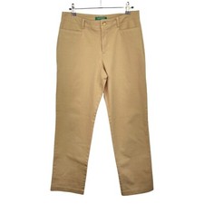 Lauren Ralph Lauren Tan Straight Leg Mid-Rise Pants Women's Sz 4