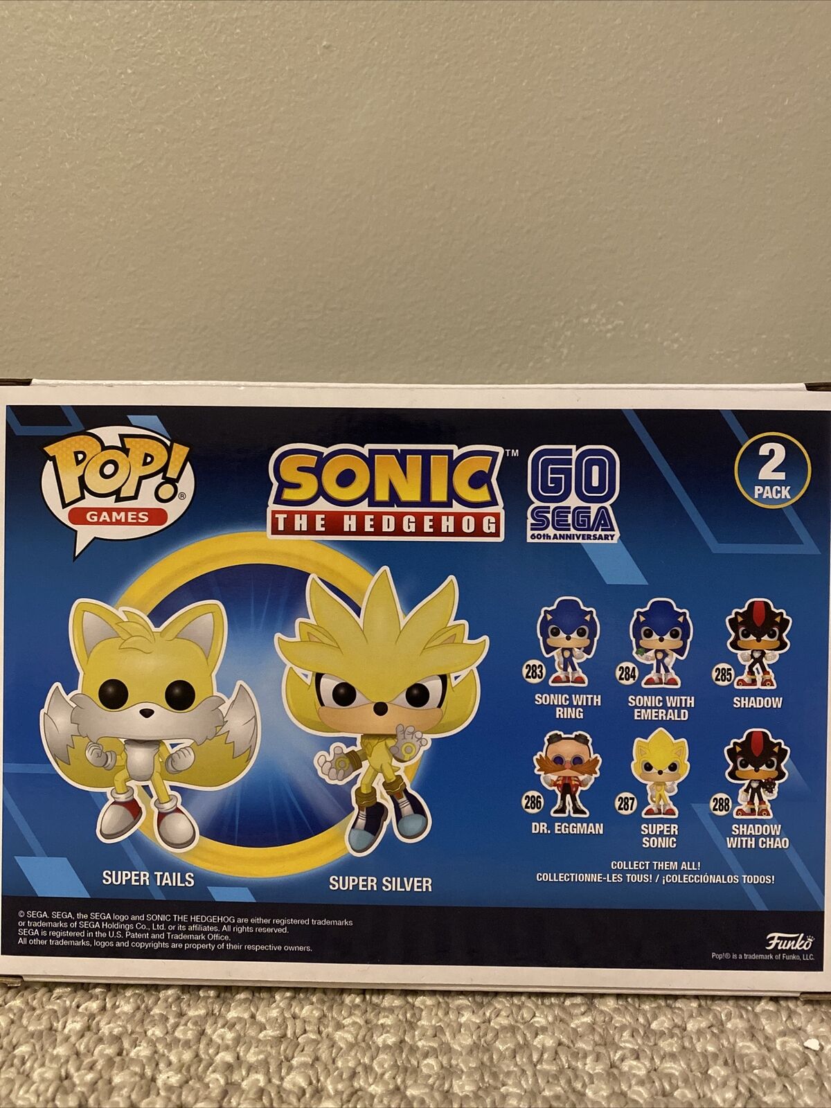 Funko Pop Sonic Sdcc 2020 - Super Tails & Super Silver (2 Pack