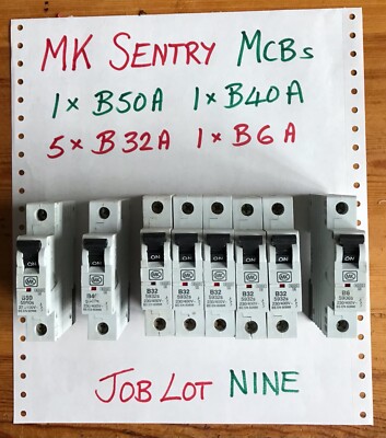 MK SENTRY 8 MCBs Restposten Neun 