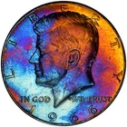 1966 50C BU Kennedy Half Dollar 40% Silver with Questionable Toning