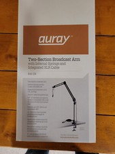 Auray BAI-2X Two-Section Broadcast Arm with Internal Springs and Integrated XLR