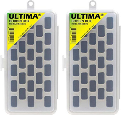 Bobbin Cases, Two Pack   Two Plastic See through Bobbin Storage Boxes   Each Bob
