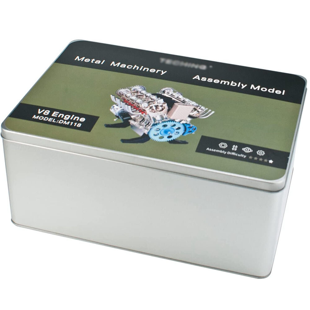 DM118 V8 Engine Model Metal Mechanical Engine Science