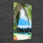 Tulup Acrylic Glass Print Wall Art Image 50x100cm - Tropical beach