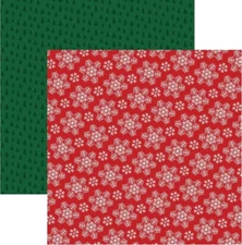 Jolly Snowflakes, Christmas DS scrapbook paper, Echo Park #388055