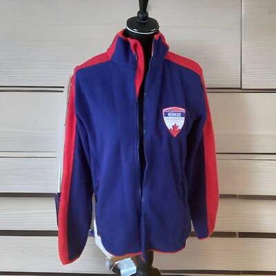 Nebulus Herren Jacke Fleecjacke Polar Blau Rot Gr. S Neu mit Etikett!