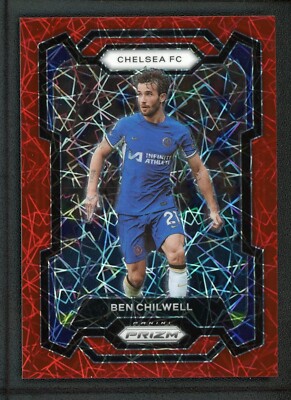 2023-24 BEN CHILWELL 40/49 PANINI PRIZM PREMIER LEAGUE VELOCITY RED