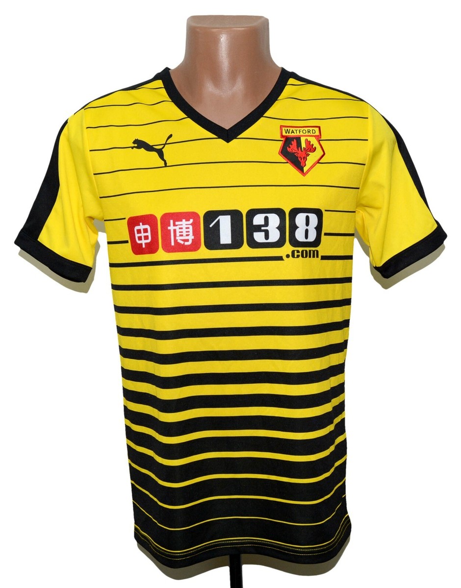 WATFORD 2015/2016 HOME FOOTBALL SHIRT PUMA SIZE S ADULT | eBay