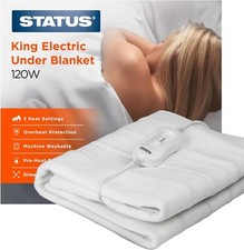 Image of Winter Warmer Electric Blanket Heated Under Blanket Fast Heat Up 3 Heat Settings