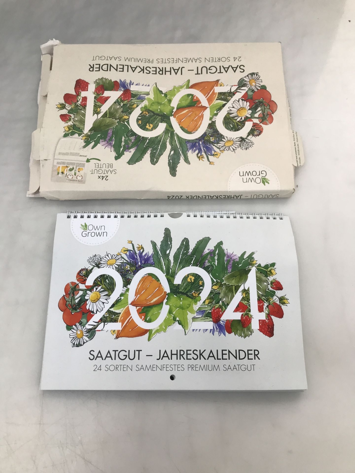 Calendario de semillas 2024 calendario de pared A4: calendario de pared de...