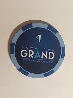 1.00 Chip the Downtown Grand Casino New Version Las Vegas Nevada 