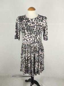 warehouse pink leopard print dress