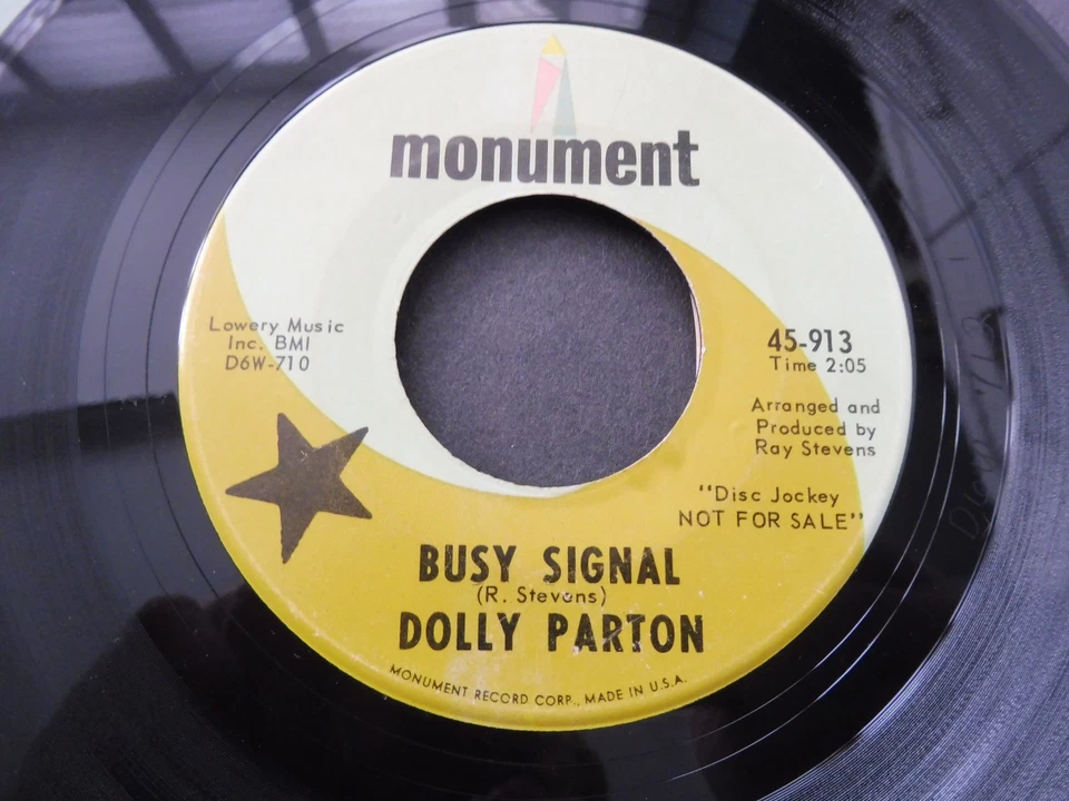 Dolly Parton – Busy Signal 1966 USA 45 MONUMENT DJ/PROMO NORTHERN SOUL - Image 2 of 3