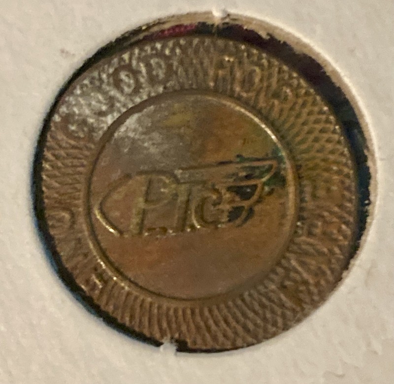 Tarnished Philadelphia Transit Token PTC Vintage