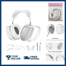 5 in 1 for AirPod Max Case, HYZYey Clear TPU Protective Ear Pad Covers/Ear Cu...
