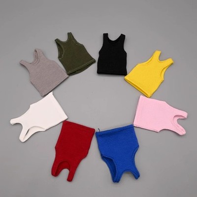 1/12 Scale Vest Tank Top Sleeveless Tee Clothes Model For 6'' Action Figure