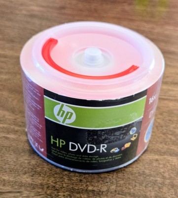 HP DVD-R - 16X / 4.7 GB / 120 Min Video-50 Pack For Video, Photo & Data Storage