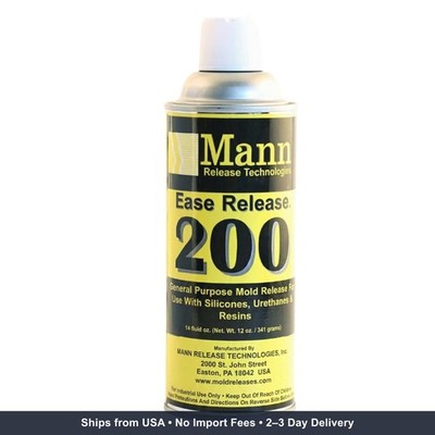 Mann Ease Release 200, 14 Fluid Ounce Aerosol Can   Professional Mold Release Ag