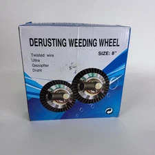 Derusting Weeding Wheel 8” Twisted Wire Cup Brush 2-Pack Lot Rust Grass Removal