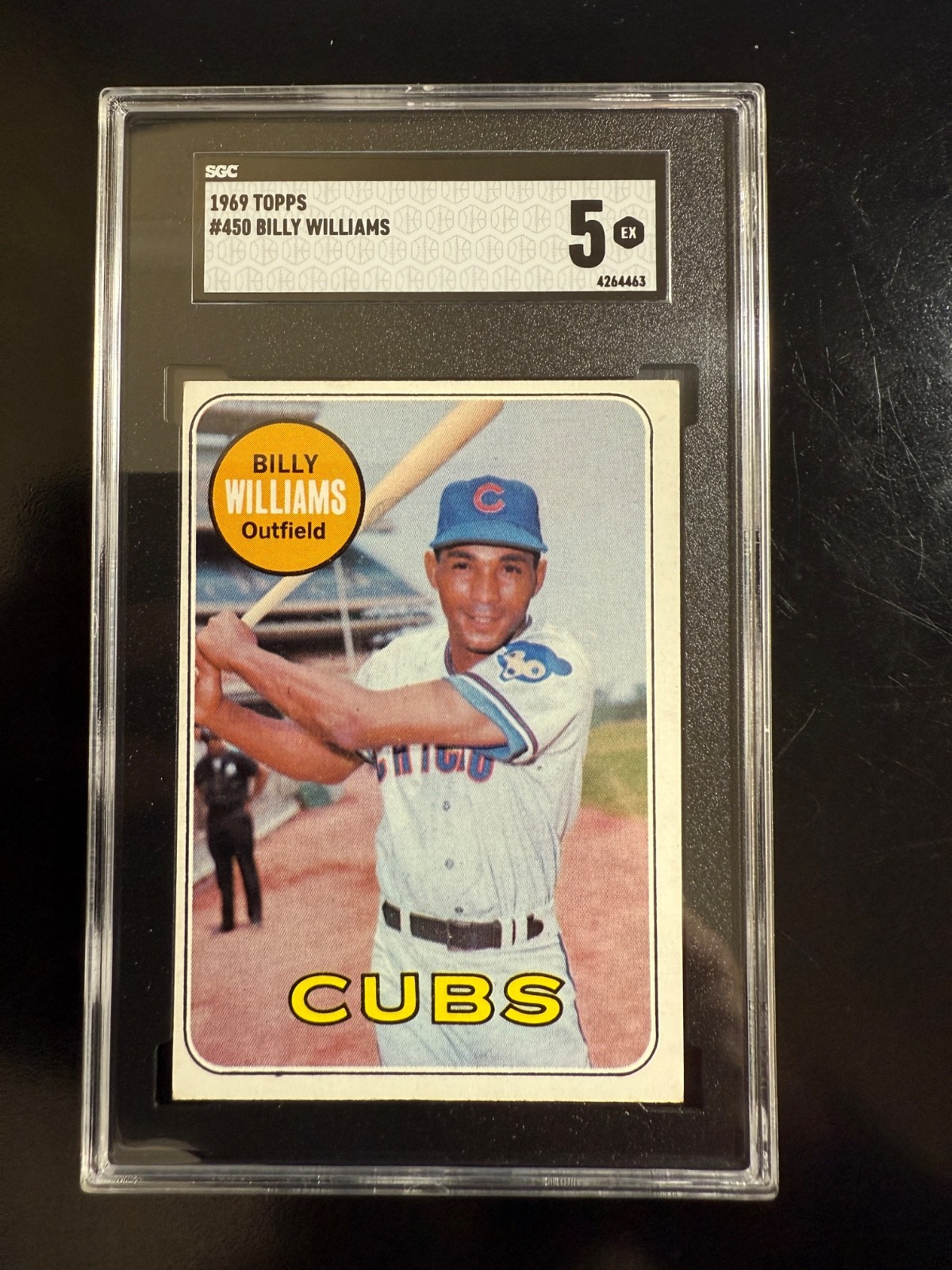 1969 Topps #450 Billy Williams Cubs SGC 5 HOF