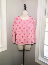 Vintage Michael Simon Pink Pigs Cardigan - Women’s Medium