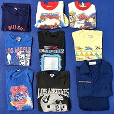 LOT Ghostbusters, He-Man, L.A. Raiders, Dodgers, Scouts Vintage kids t-shirts