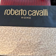 Roberto Cavalli Queen Sheet Set New Cotton Sateen Gold