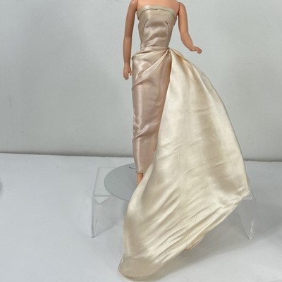 Vtg Barbie #983 Enchanted Evening Rose Pink Satin Gown Dress 1960-63 READ