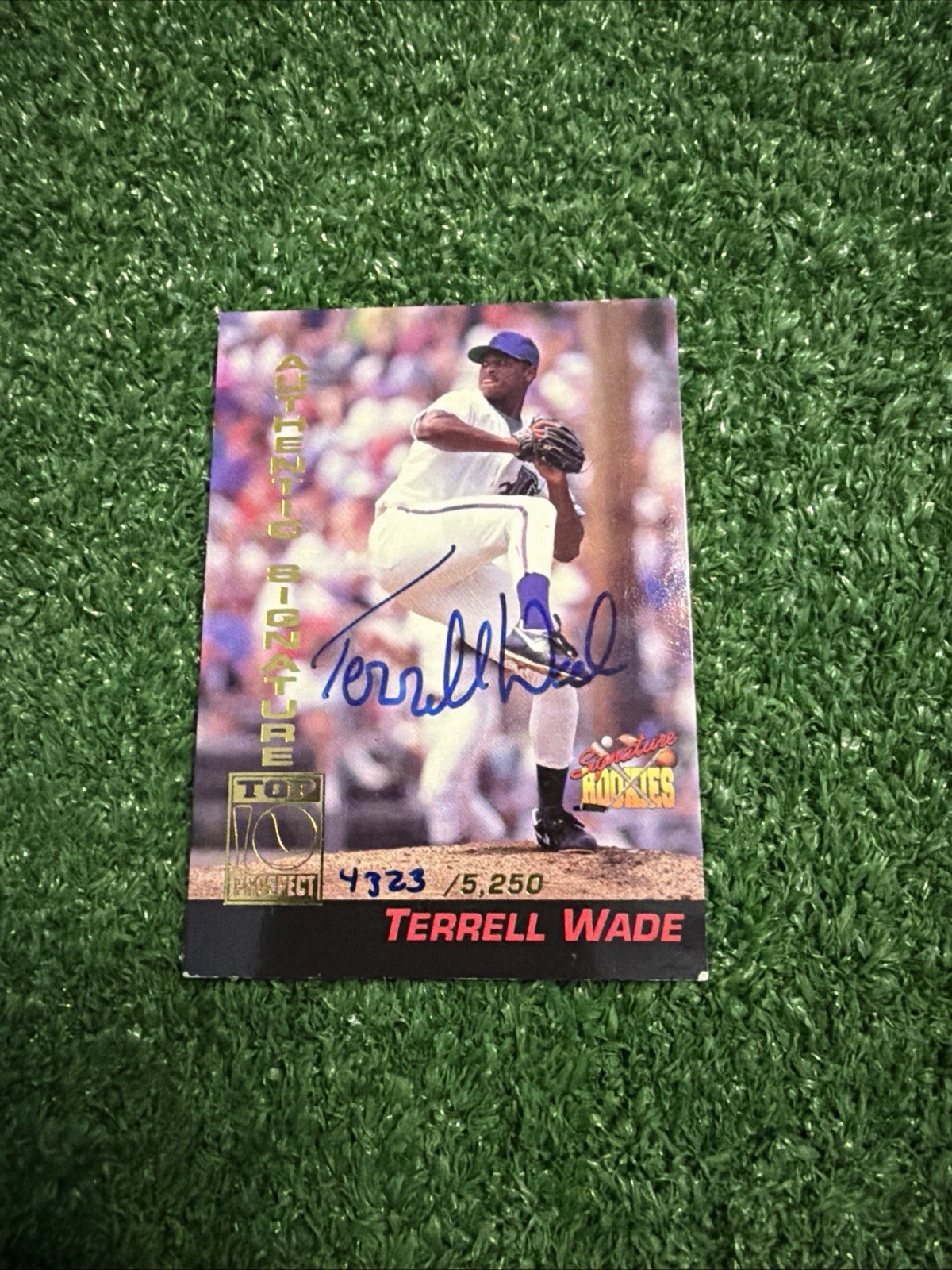 Terrell Wade 1994 Signature Rookies Autograph Card Atlanta Braves Tampa Bay AQ1