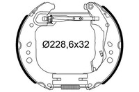 Valeo Bremsbackensatz 554948 FüR Seat Skoda