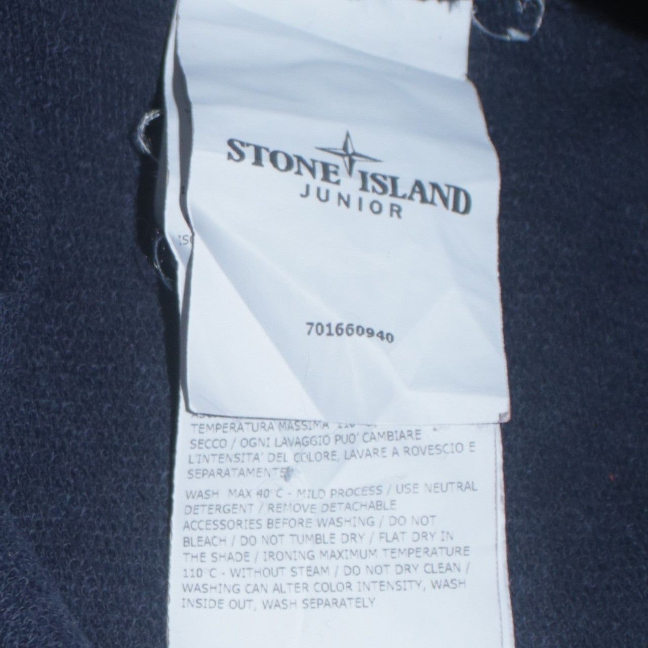 Stone Island Blue Hoodie Womens Xs image 8