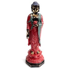 🪷 Antique Standing Buddha Statue – Tranquil Home & Meditation Decor – 24cm 🕉️
