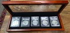 2011 5 COIN American Silver Eagle Set Mercanti Signed PCGS MS/PR70 B415