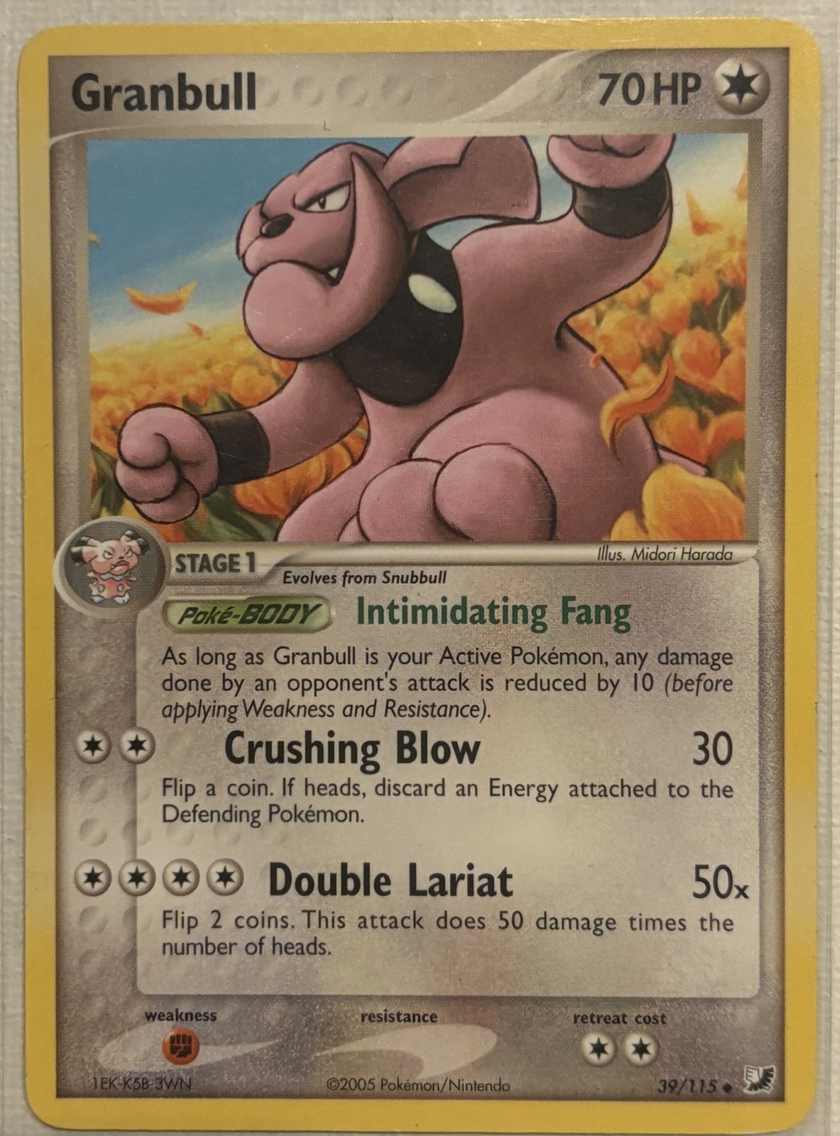 Granbull Uncommon Unseen Forces 39/115 NM