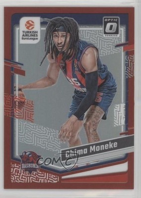 2023-24 Panini Donruss EuroLeague Optic Red Prizm 28/99 Chima Moneke #140 12zl