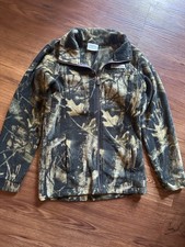 Columbia Kids Fleece Jacket Camo Full Zip Size Medium