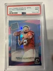 2017 DONRUSS OPTIC PINK PRIZM #177 PATRICK MAHOMES II RC RATED ROOKIE PSA 9