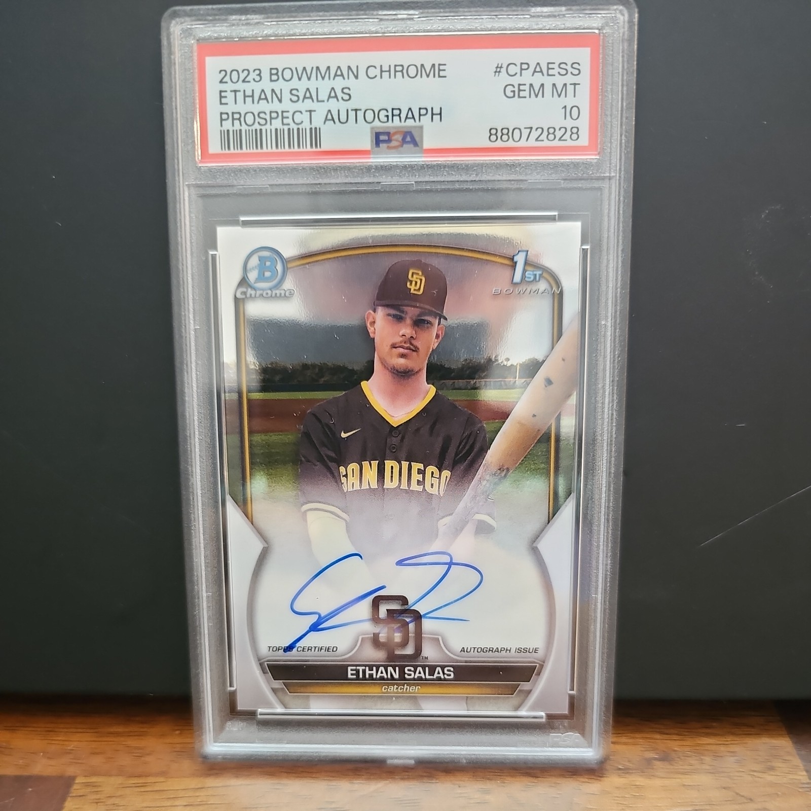 Ethan Salas 2023 Bowman Chrome #CPA-ESS Prospect Auto (1st) Price