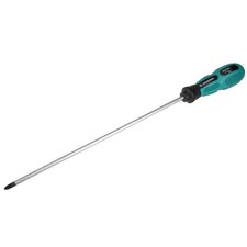 uxcell 2 Phillips Screwdriver 12 Inch Round Shaft Non Slip PH2 x 12", Silver